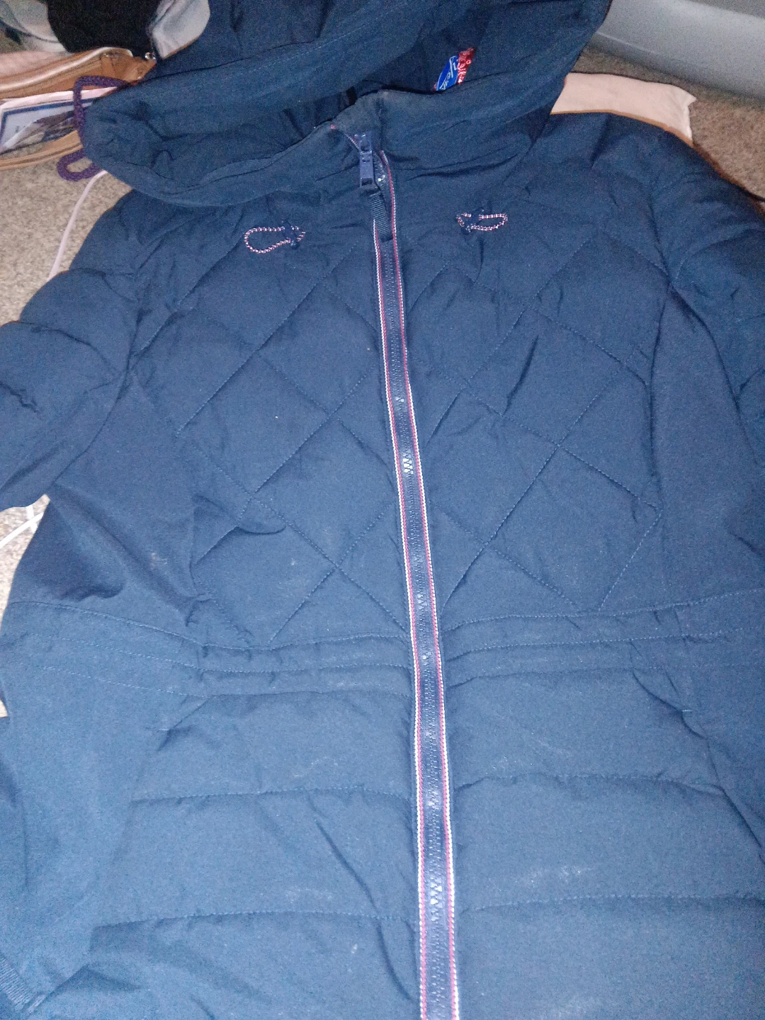 Tommy Hilfiger Navy Blue Puffer Coat - Size M - photo 2