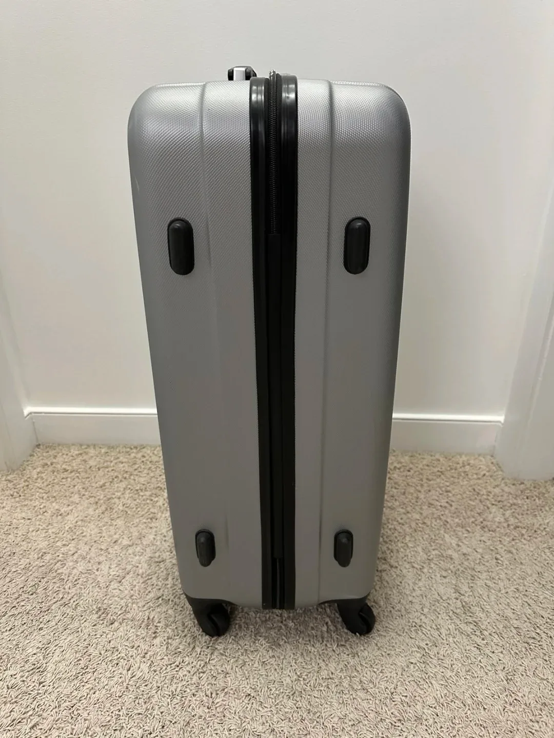 Silver Hard Shell Suitcase