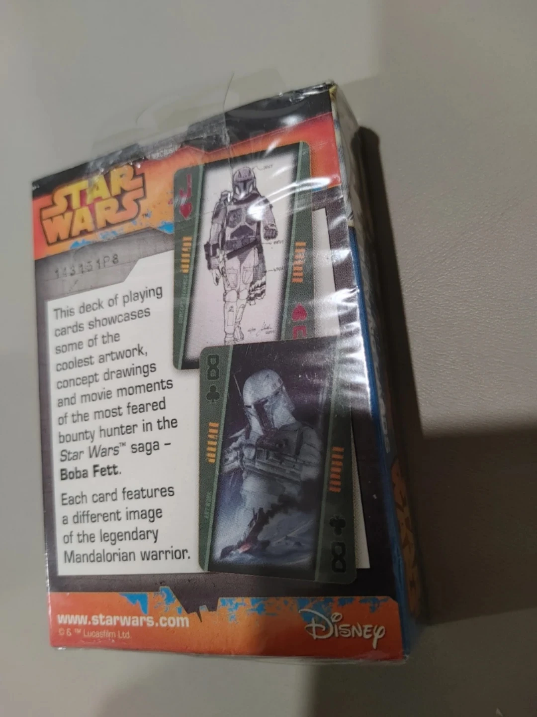 🧡BRAND NEW RARE SEALED DECK OF BOBA FETT PLAYING CARDS - photo 2