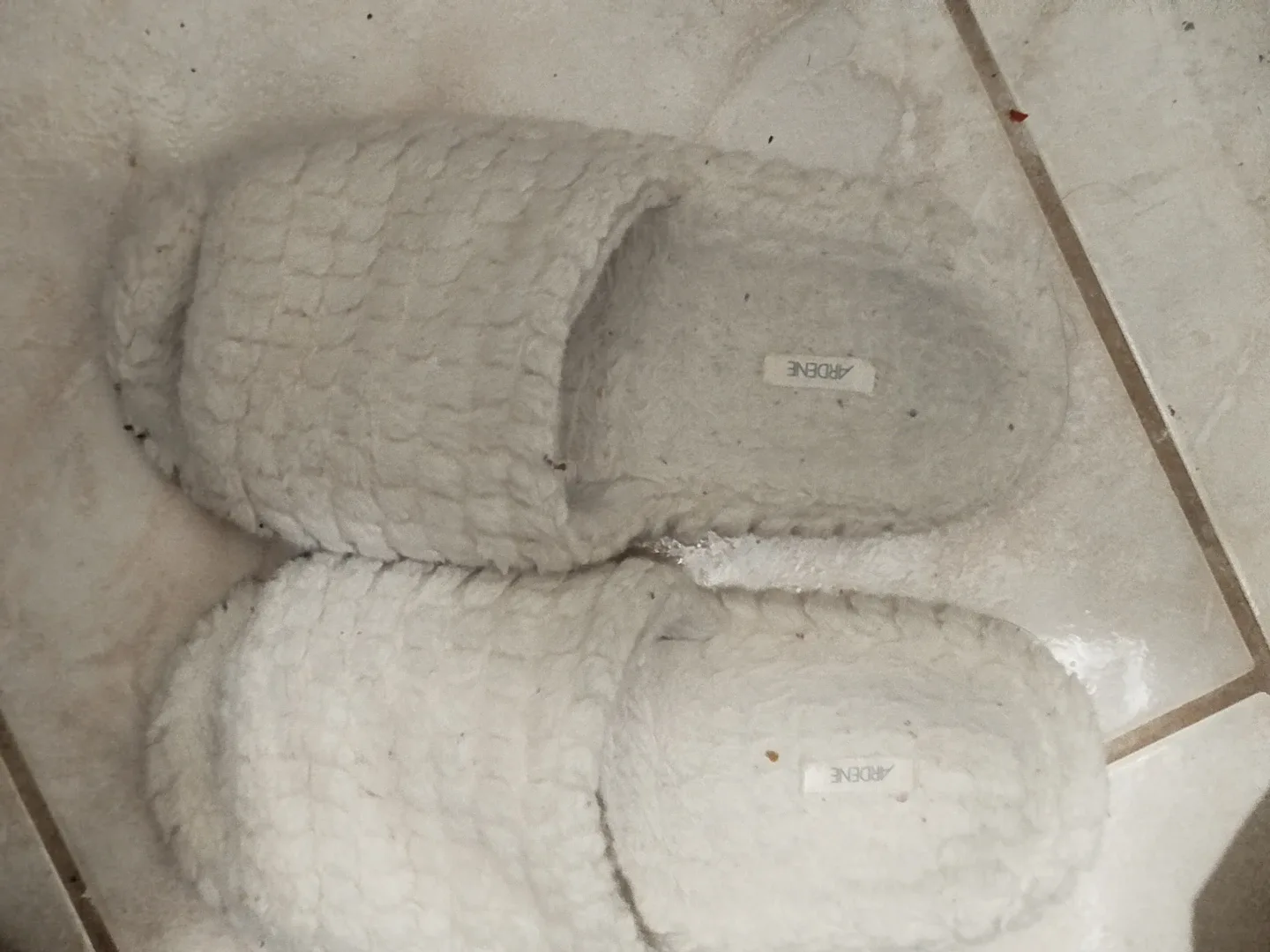 Ardene White Slippers