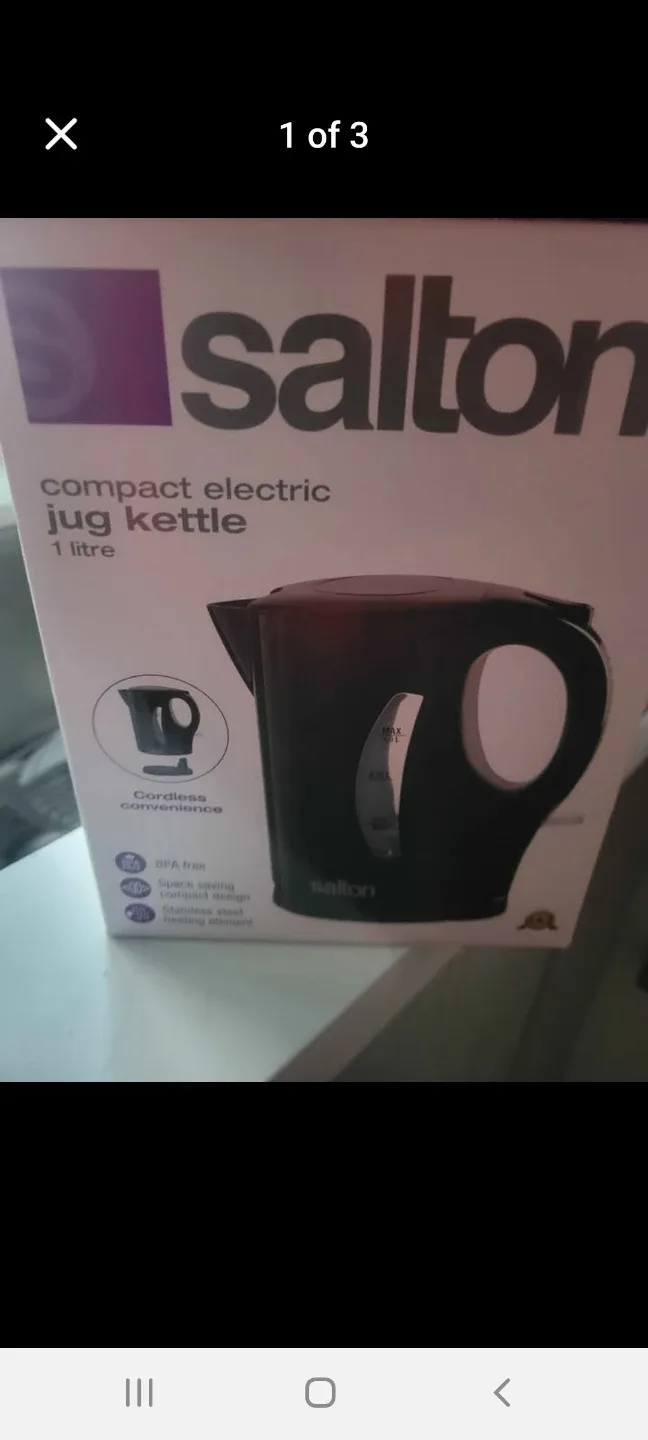 Salton Compact Electric Jug Kettle - New