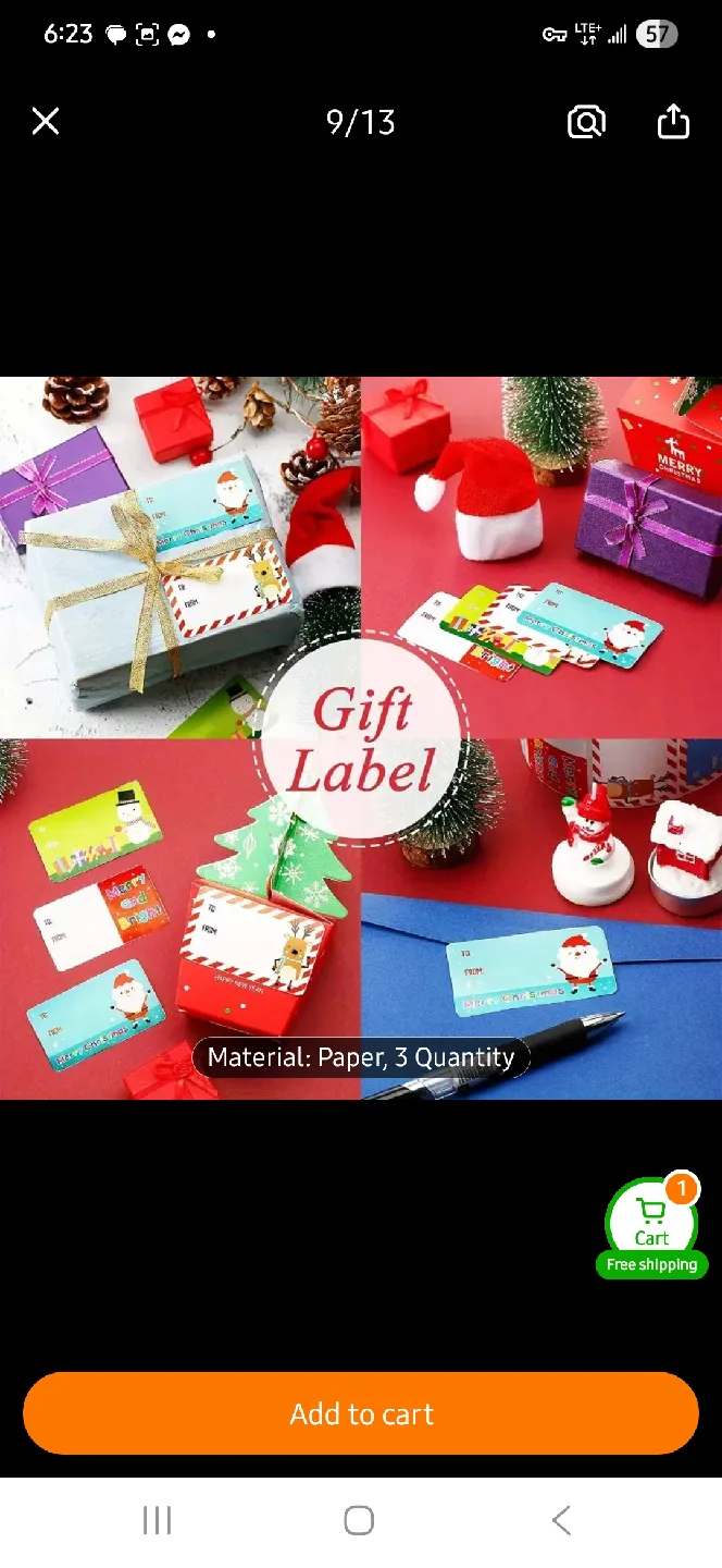 Christmas Gift Label Stickers 🎁 image indicator(2)
