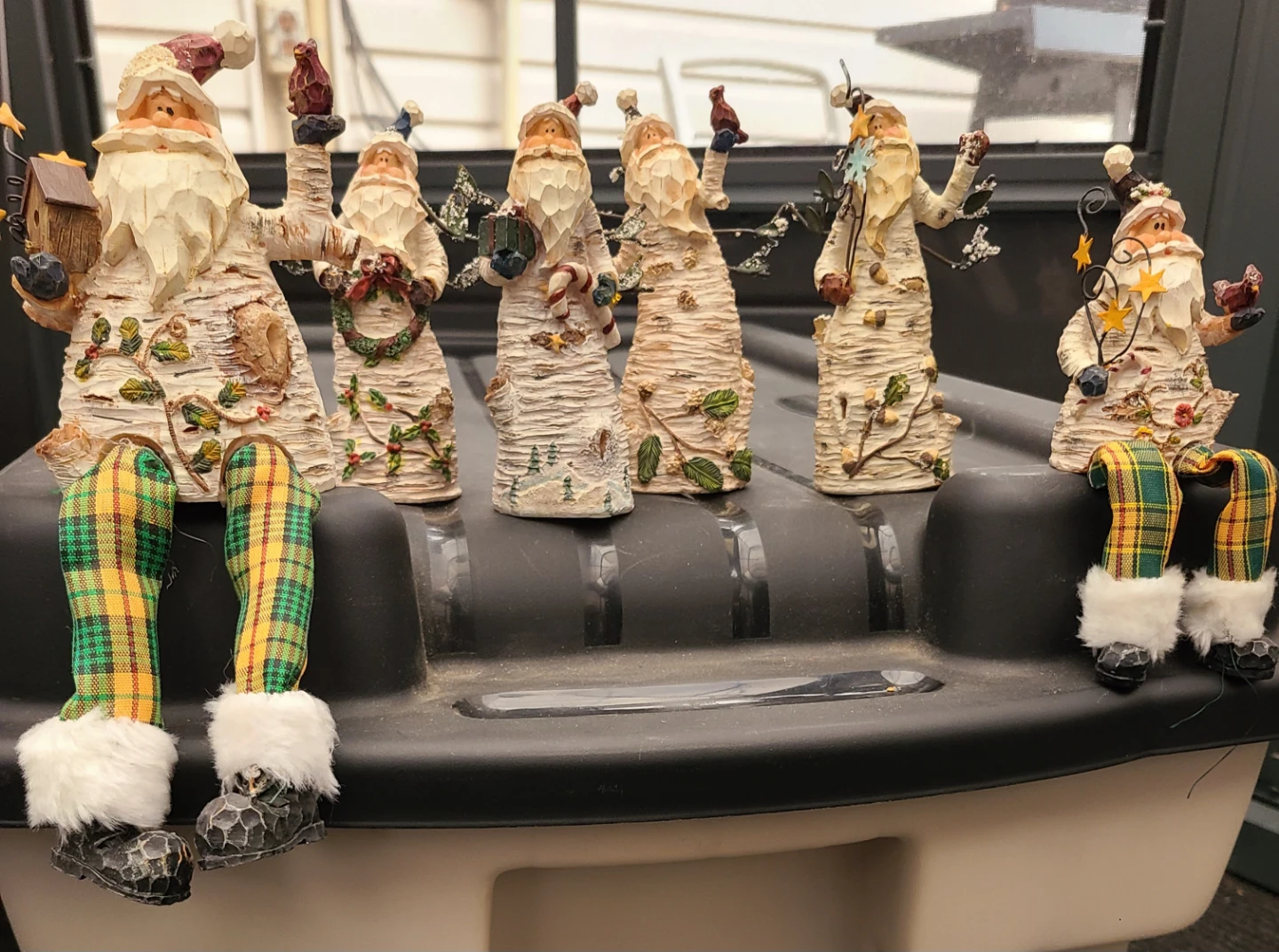 Birch Bark Santa Figures (Set of 5) - photo 2