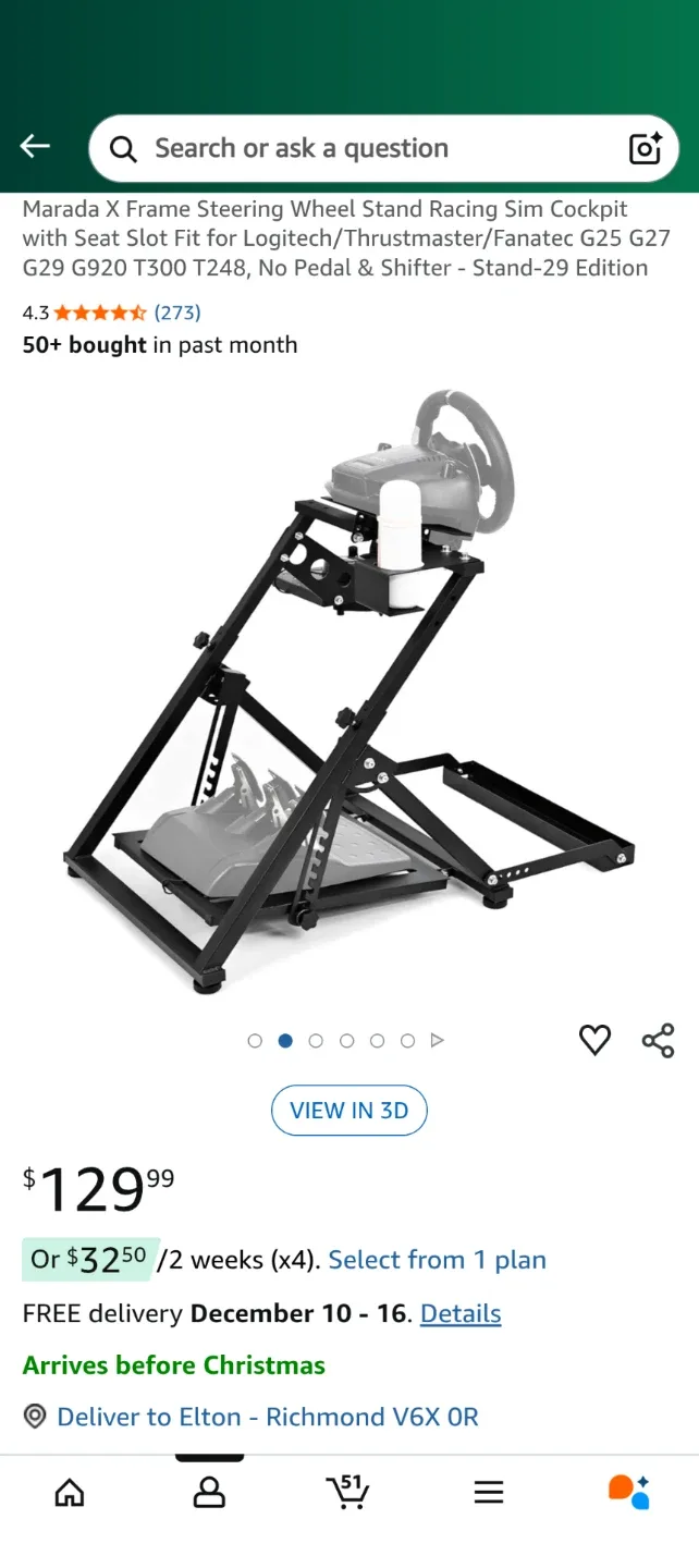 X Frame Steering Wheel Stand GS29 image indicator(2)