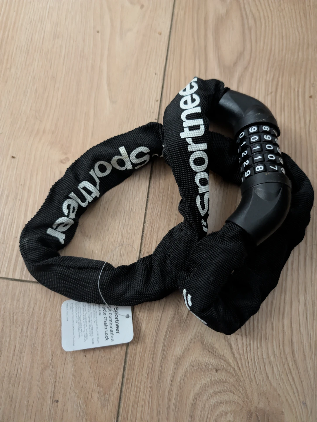 Sportneer Bike Lock Chain - Black - photo 2