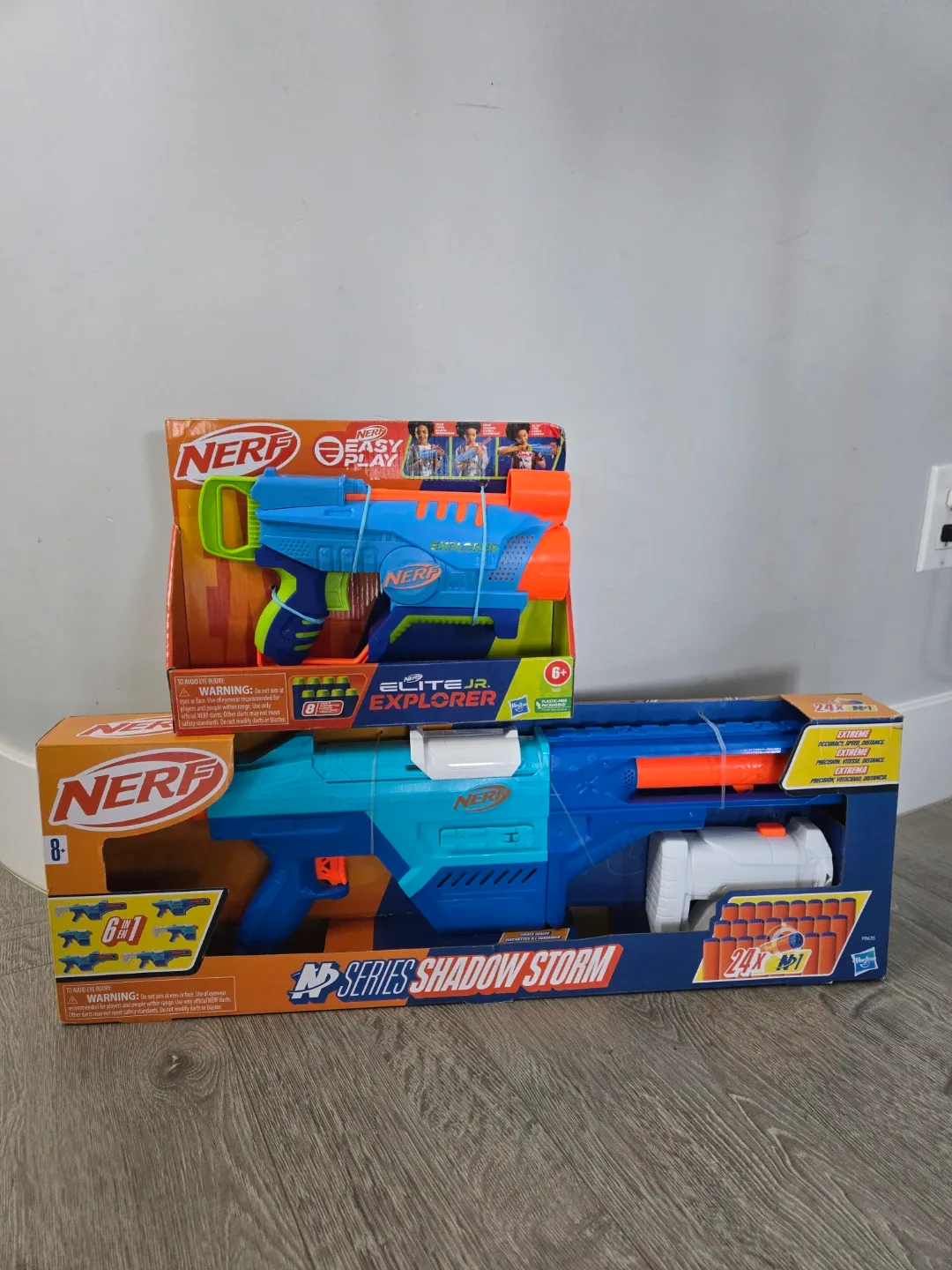 2 brand new nerf gun rifles airsoft