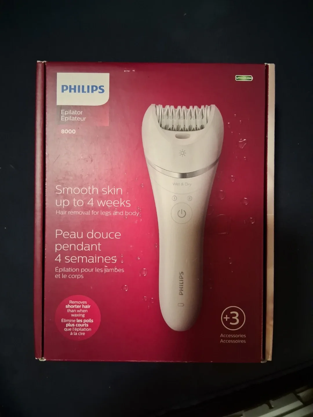 Philips Epilator 8000 Series - Like New!