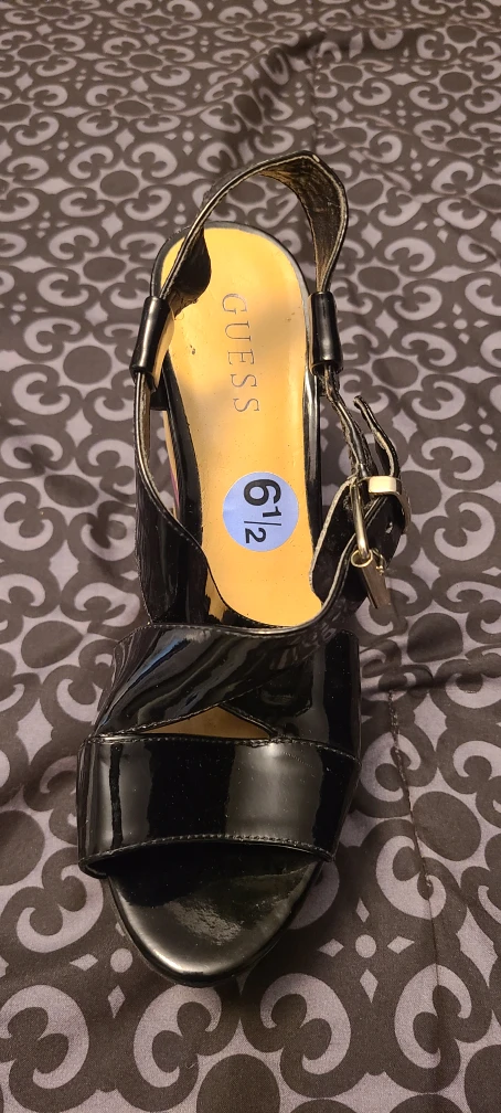 Guess Black Wedge Sandals - Sz. 6.5 - photo 2