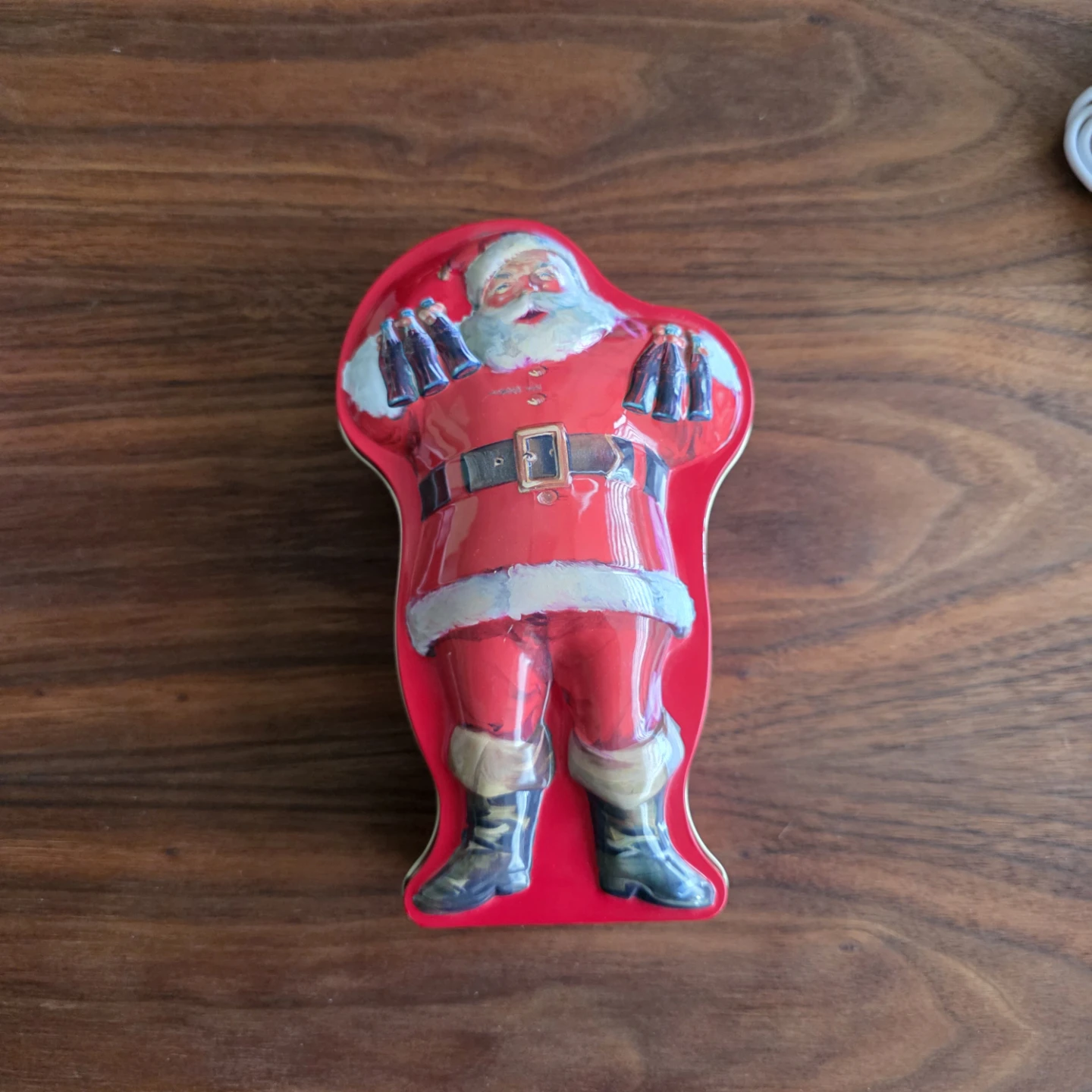 Coca Cola Santa Tin with 2 Decks of Playing Cards - photo 2