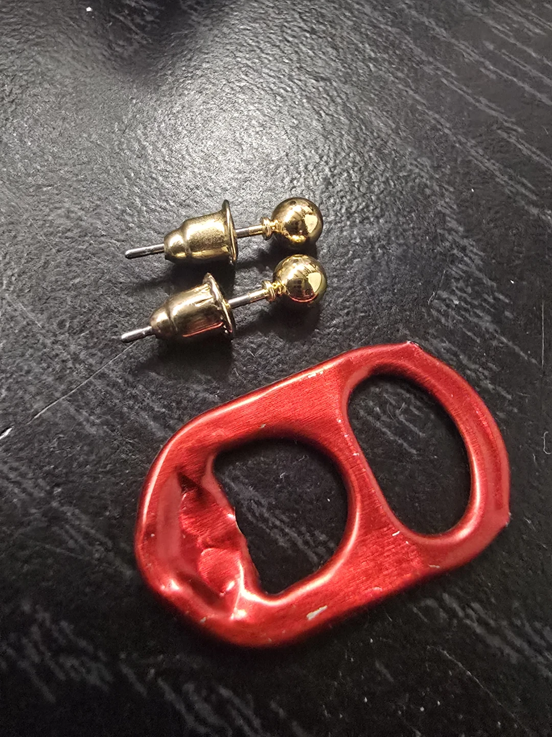 14k Plated Gold Ball Stud Earrings (small) - photo 2
