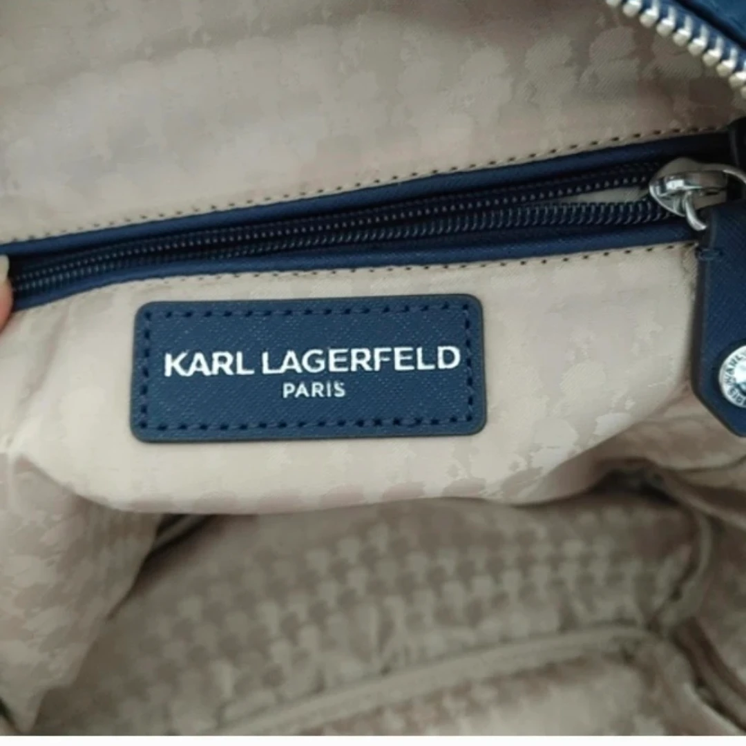 Karl Lagerfeld Navy Nylon Backpack - photo 5