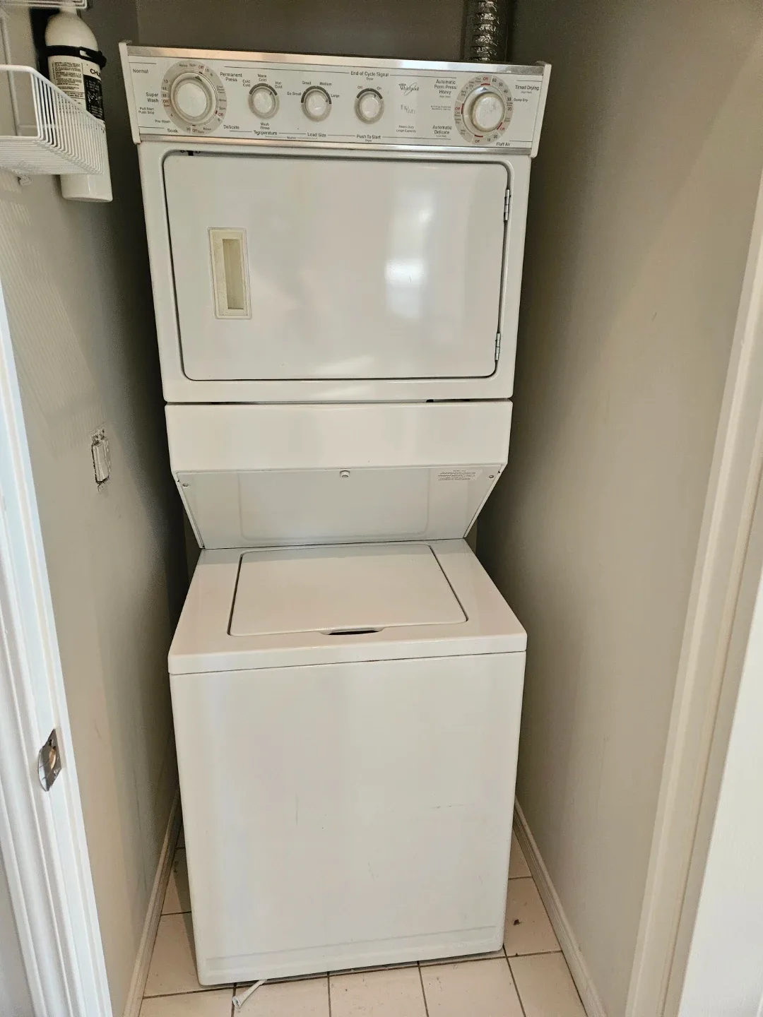 Whirlpool Stackable Washer & Dryer