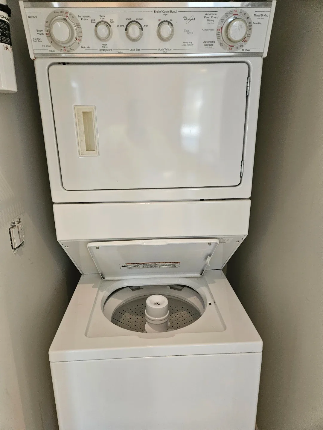 Whirlpool Stackable Washer & Dryer image indicator(3)