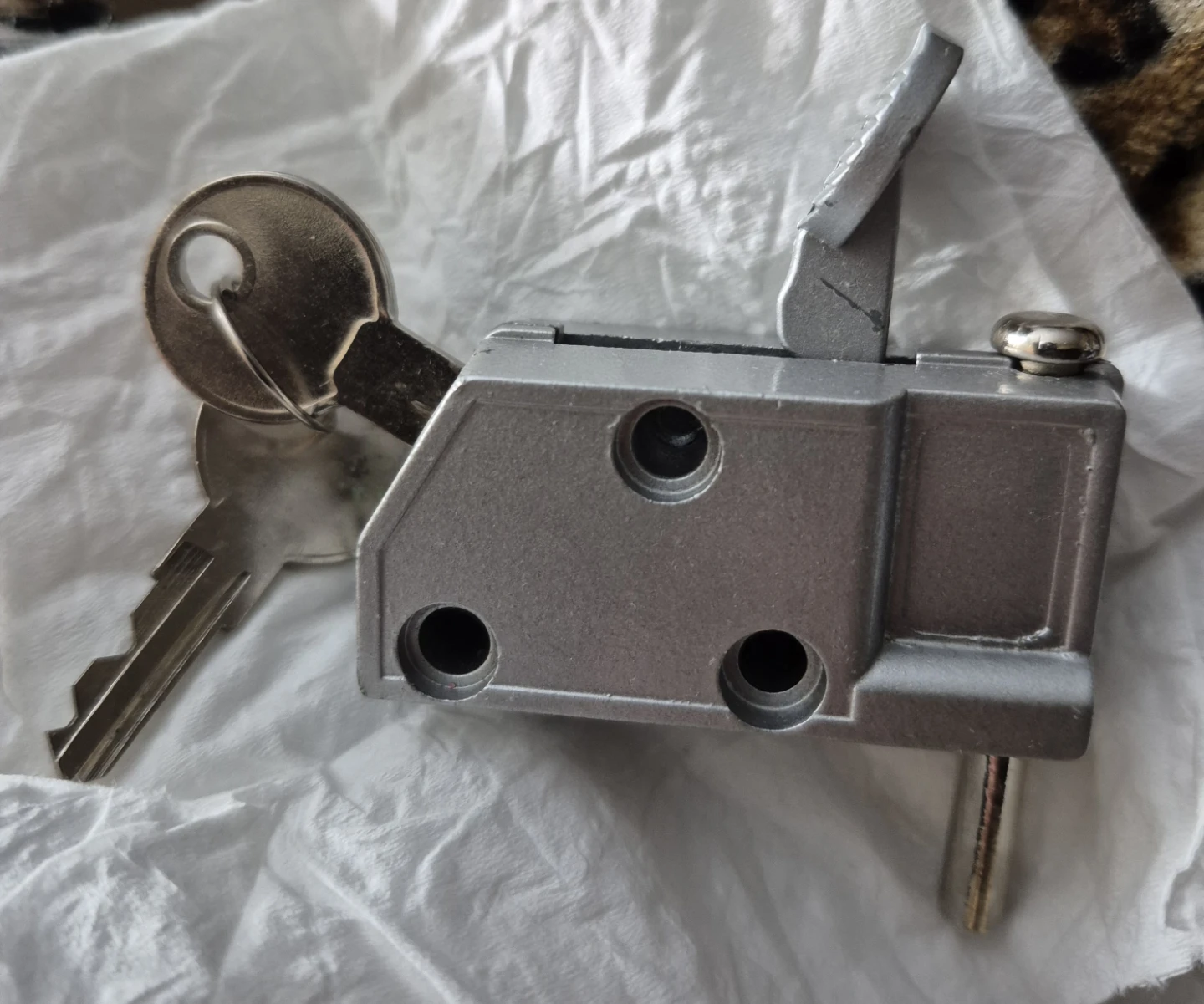 #cleanout patio door  Latch Lock with Key - photo 2