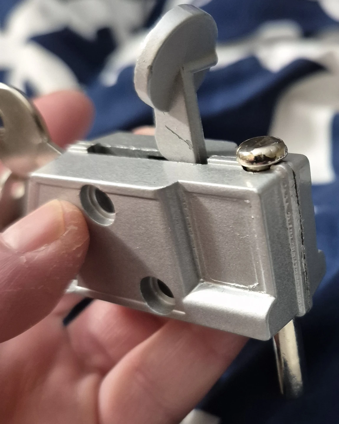 #cleanout patio door  Latch Lock with Key - photo 3