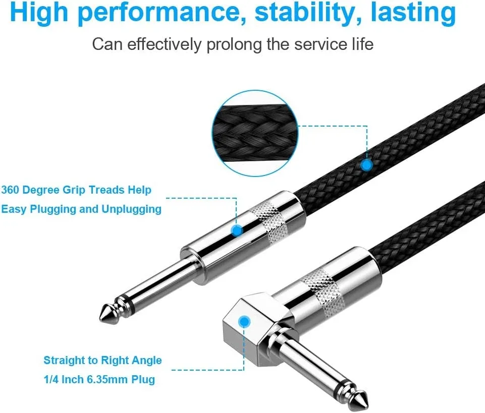 New Bee JT6M Instrument Cable 20FT image indicator(2)