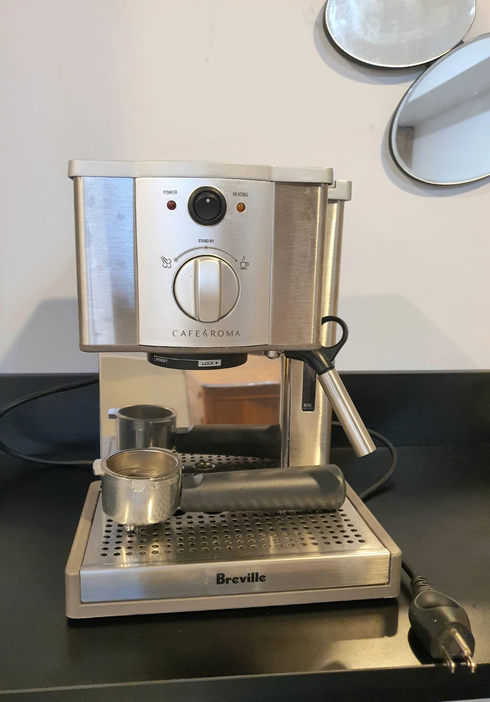 Breville Cafe Roma Espresso Machine with Steamer and box - photo 3