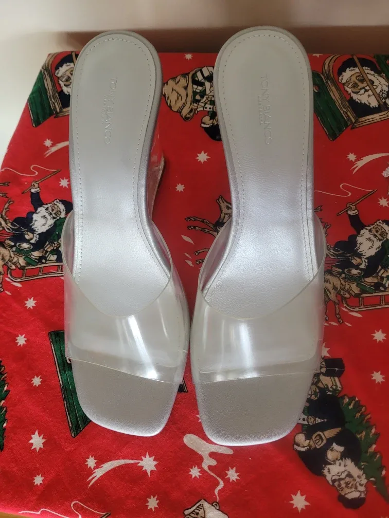 Tony Bianco Lucite Heels Size 10 # clearout