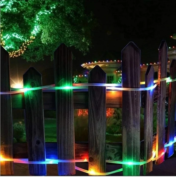 32.8 ft Solar-Powered Outdoor String Light Tube Design Outdoor - photo 5