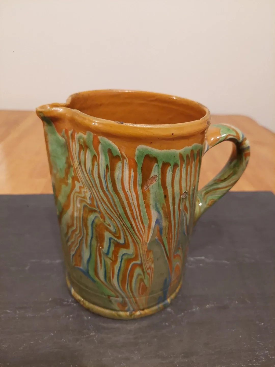 Vintage Swirled Glaze Pitcher image indicator(3)