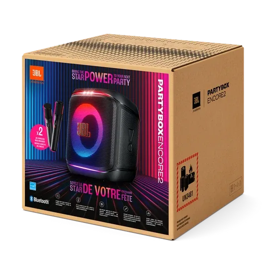 JBL Partybox Encore 2 Speaker with 2 Wireless Mics