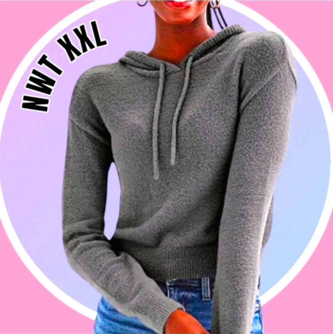 #Cleanout Eyelash Plush Yarn Hoodie XXL