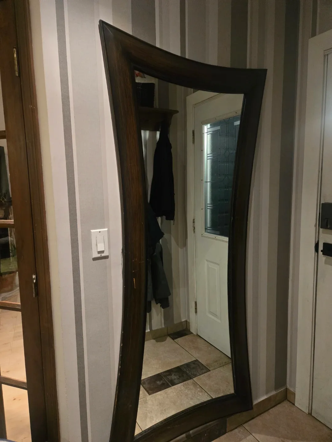Unique Wooden Framed Mirror