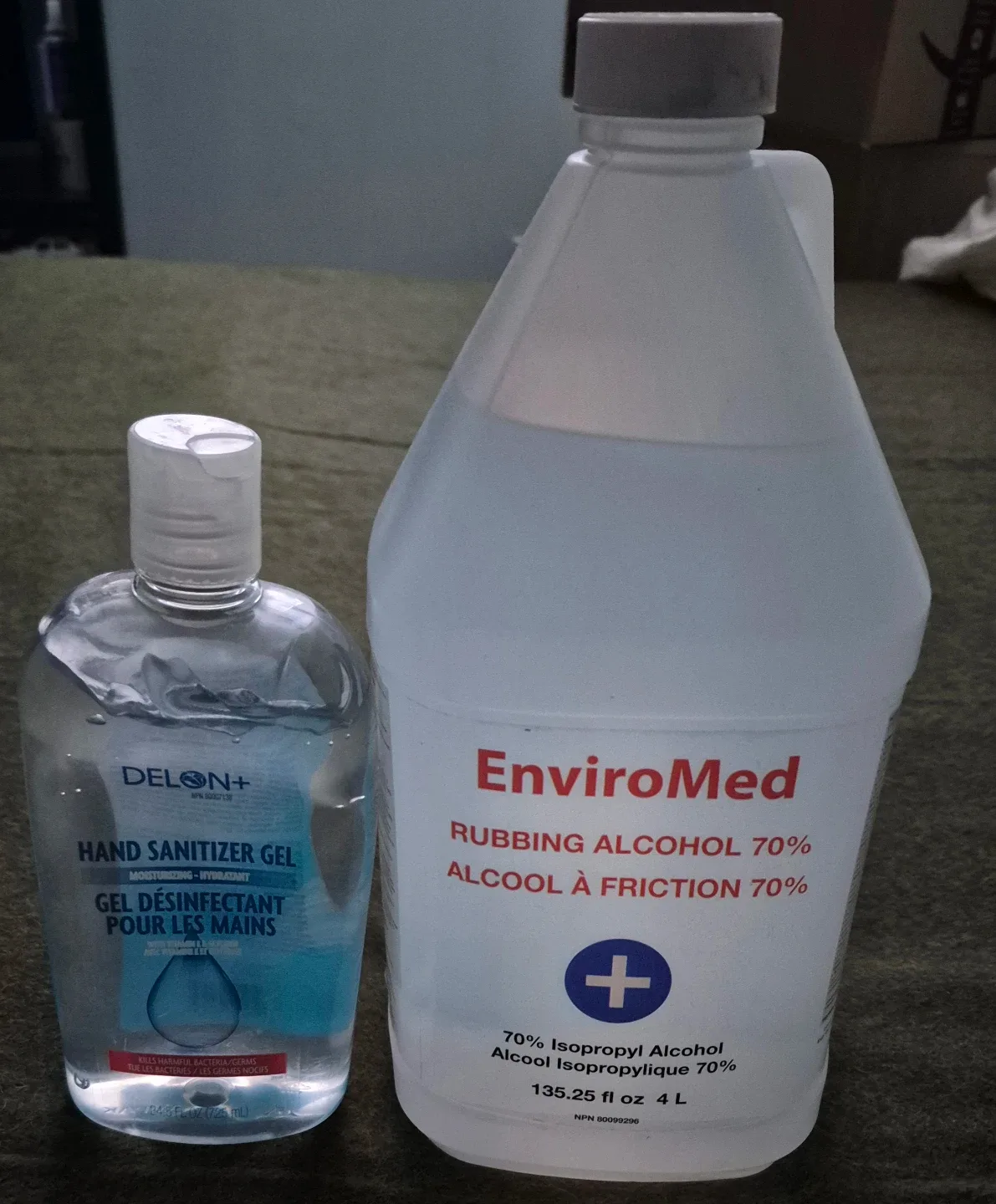 Rubbing alcohol & Hand Sanitizer