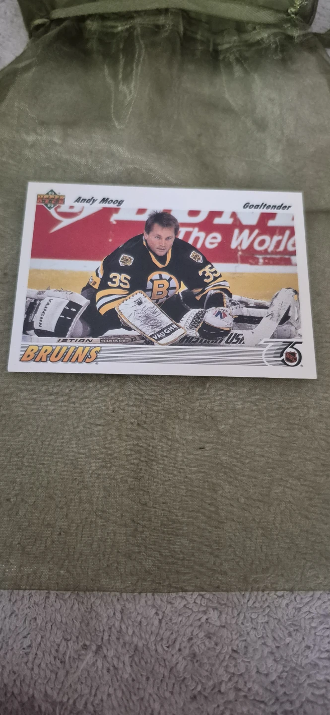 Andy Moog Boston Bruins Hockey Card