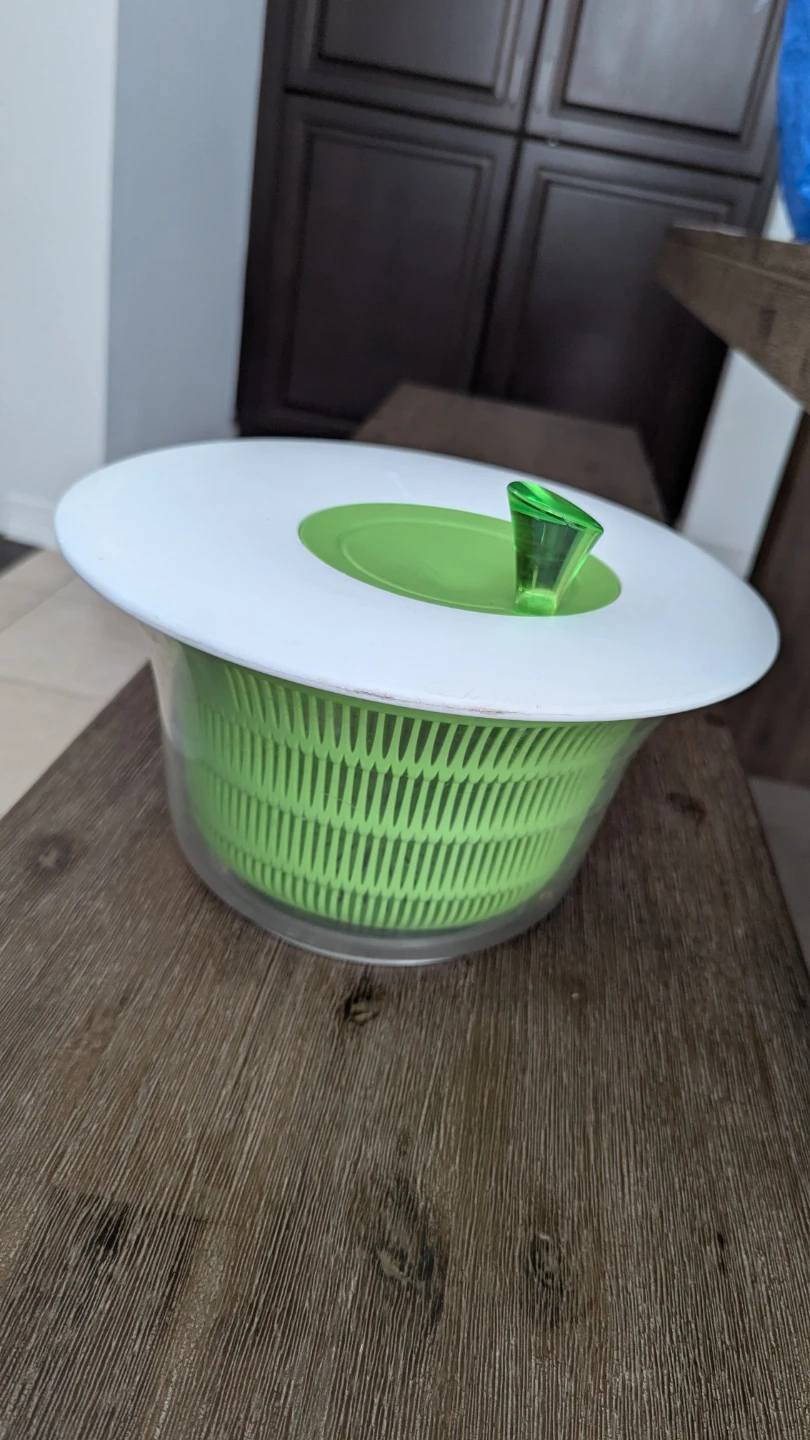 Salad Spinner - Green & White