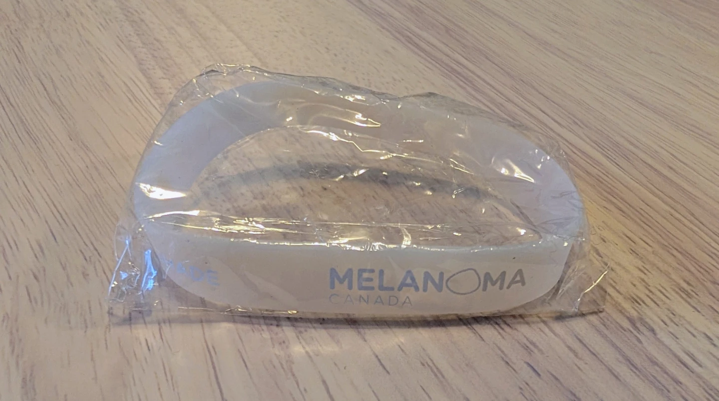 Brand New Melanoma Canada Wristband