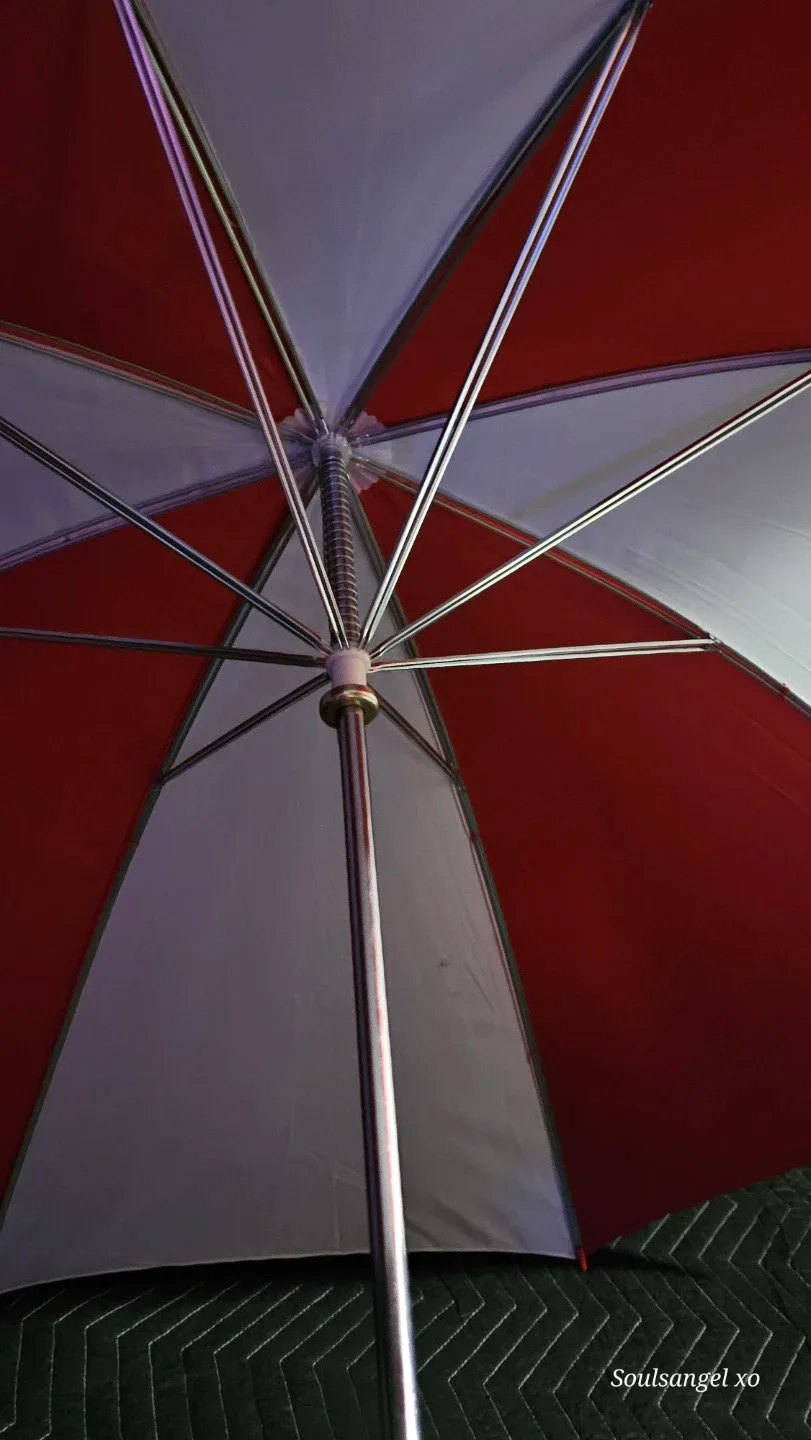 Red and White Large Golf Umbrella image indicator(3)