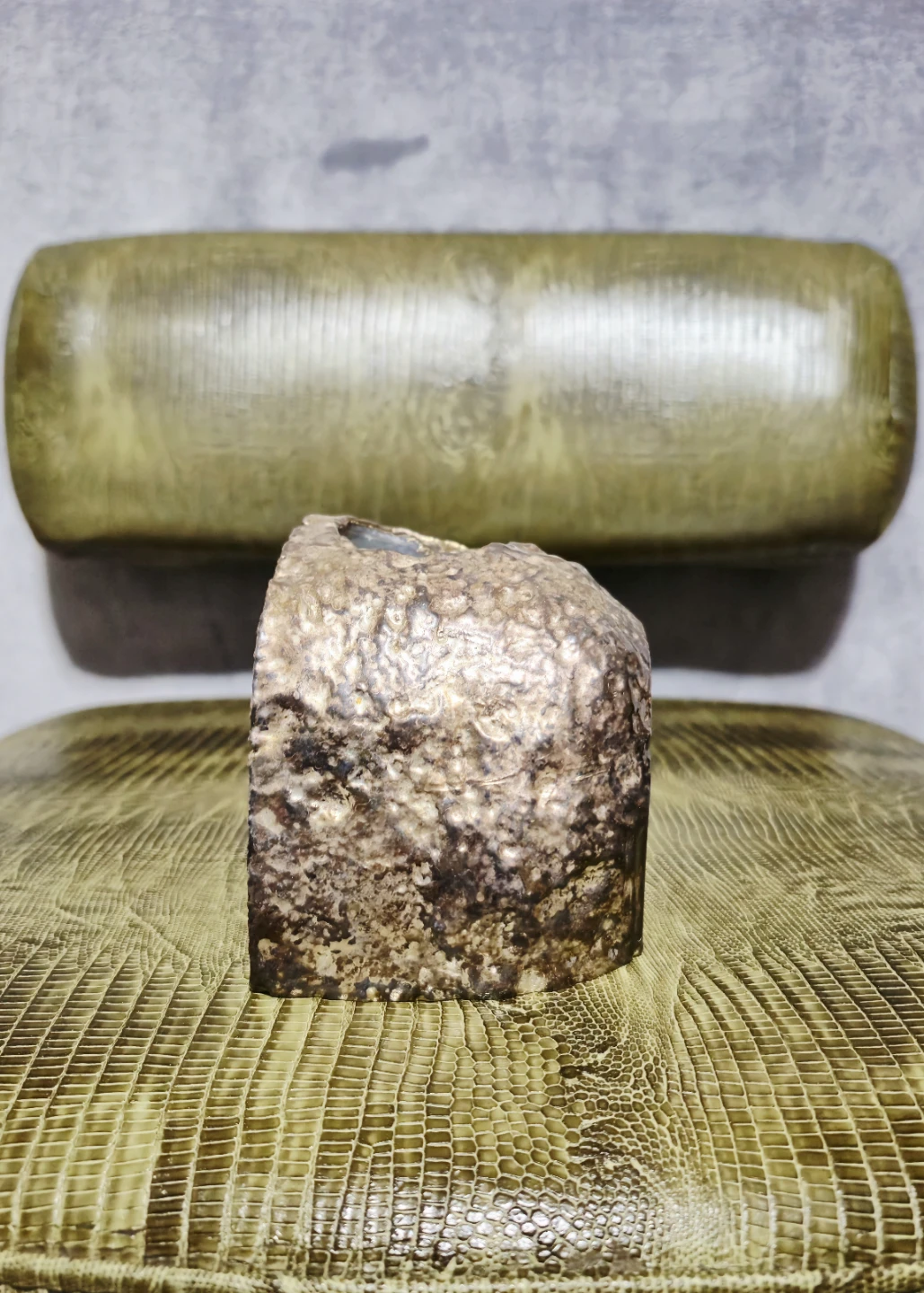 Copper Melt Covered Agate - photo 3