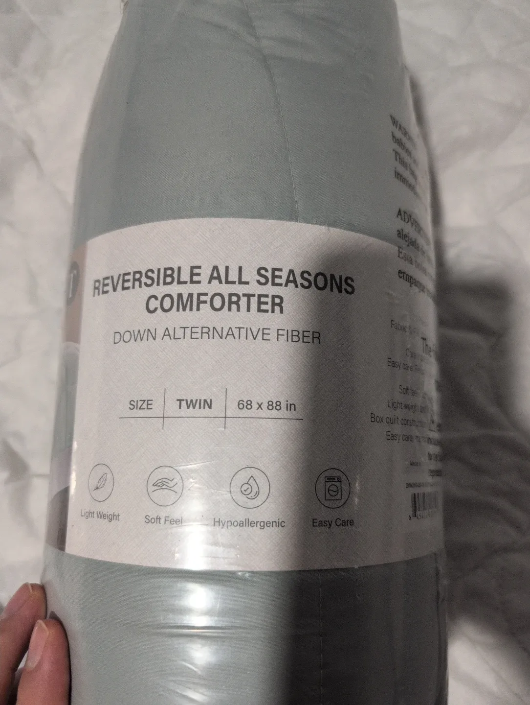 Reversible All Seasons Comforter - Twin Size