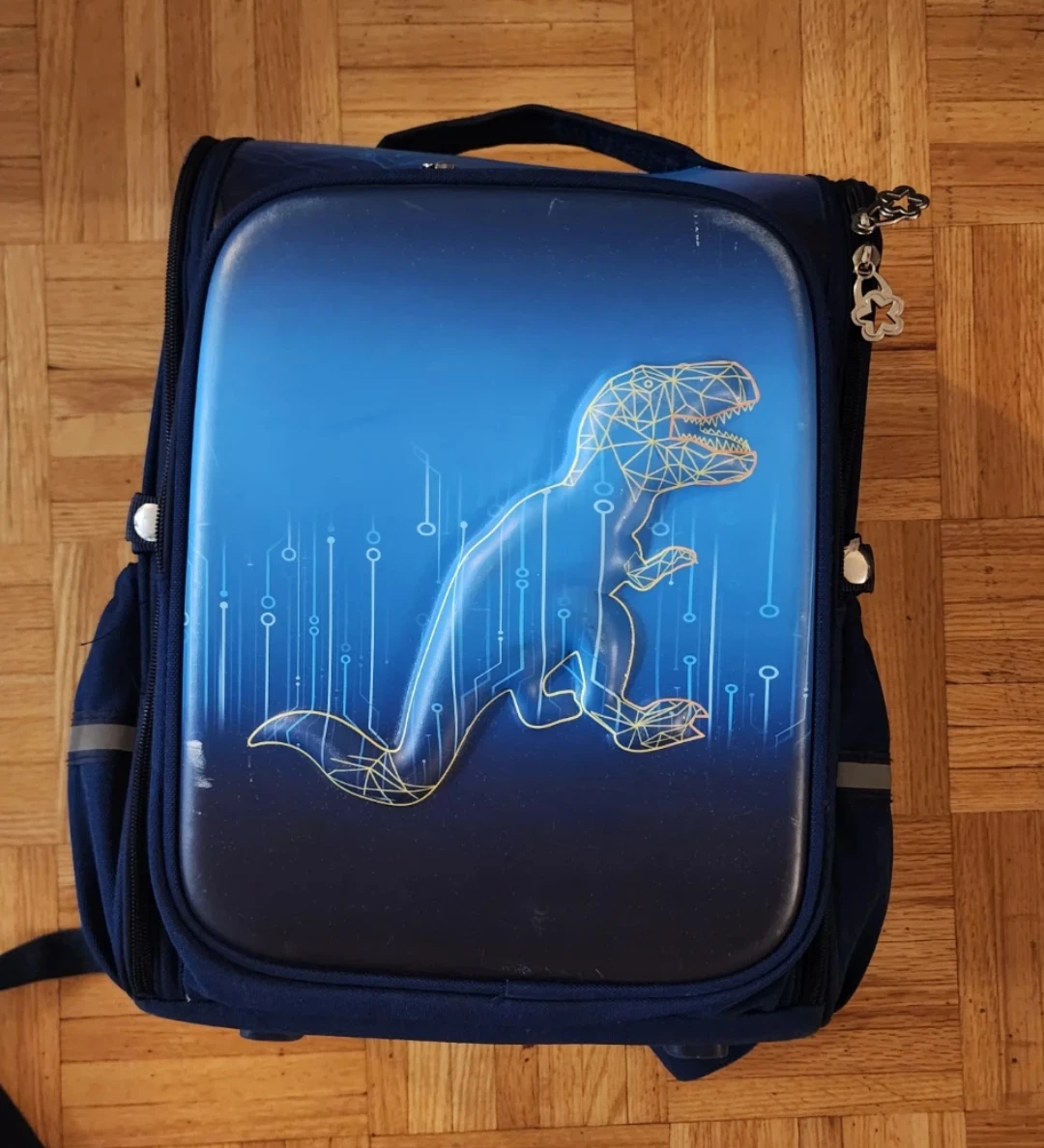 Unique Blue Dinosaur Kids Backpack