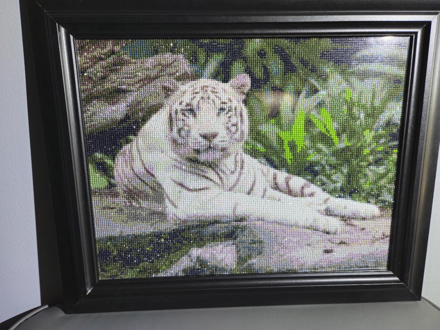 Diamond Art Painting - White Tiger