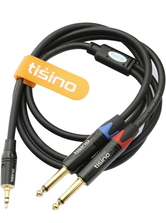 Tisino 1/8" Stereo to Dual 1/4" Mono Cable image indicator(6)