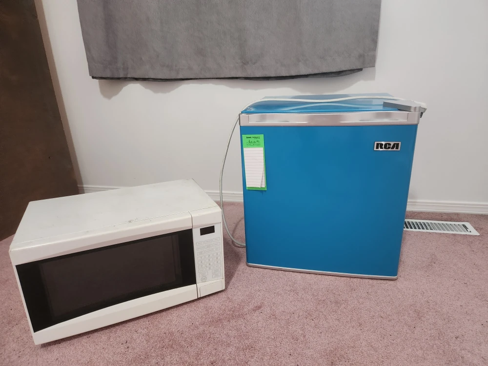Microwave & RCA Mini Fridge - Bundle!