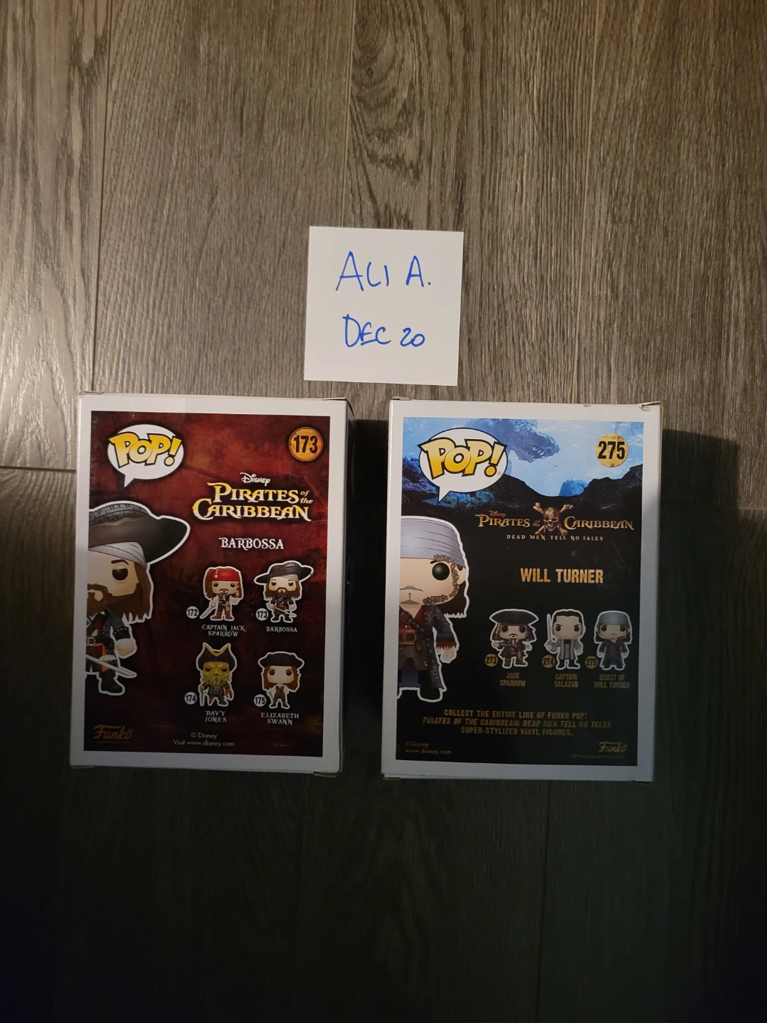 85$! Pirates of the Caribbean Barbossa & Will Turner funko pops - photo 3