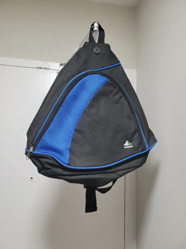 Invesco Sling Bag - Black & Blue