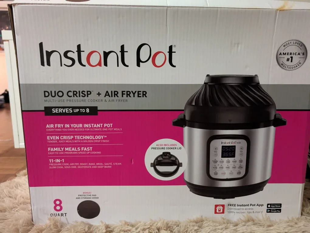Instant Pot Duo Crisp + Air Fryer - 8 Quart In Box!