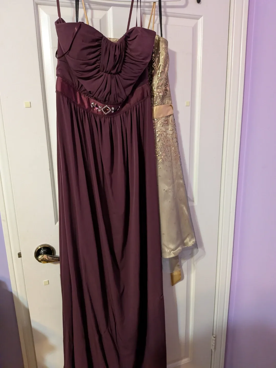 BCBG Paris Gown - Burgundy - Size 8 image indicator(4)