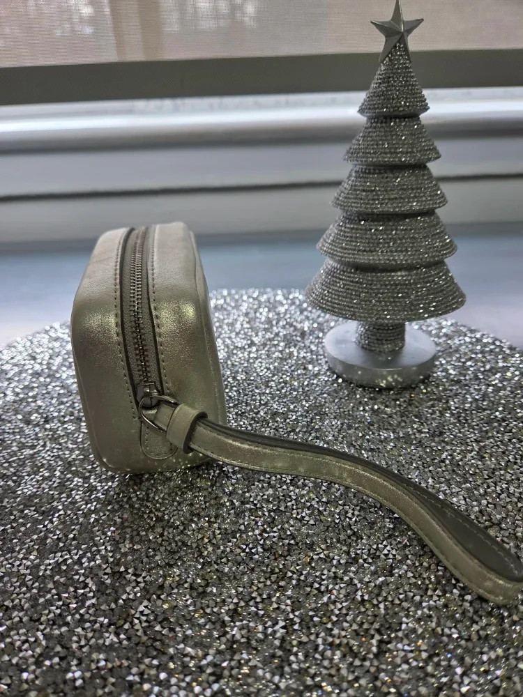 NWT Coach Metallic Silver Wristlet #Cleanout image indicator(5)