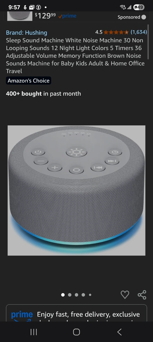 Sleep Sound Machine White Noise Machine brand new