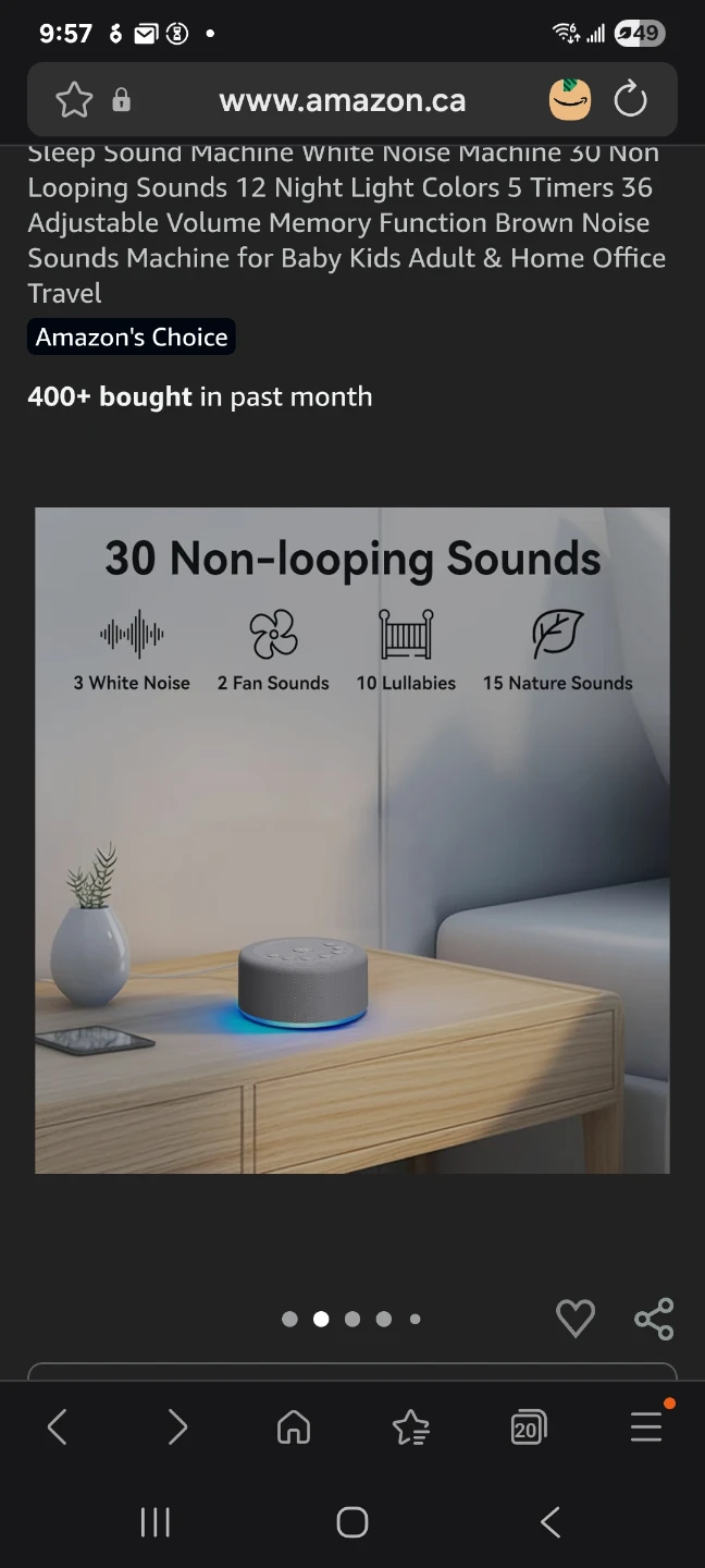 Sleep Sound Machine White Noise Machine brand new - photo 2