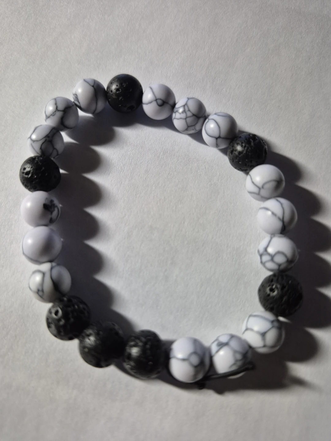 Beaded Bracelet - Black and White