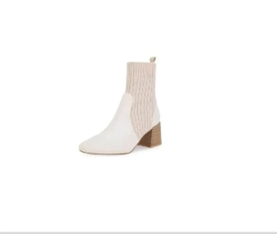Beige Ankle Booties - Size 8