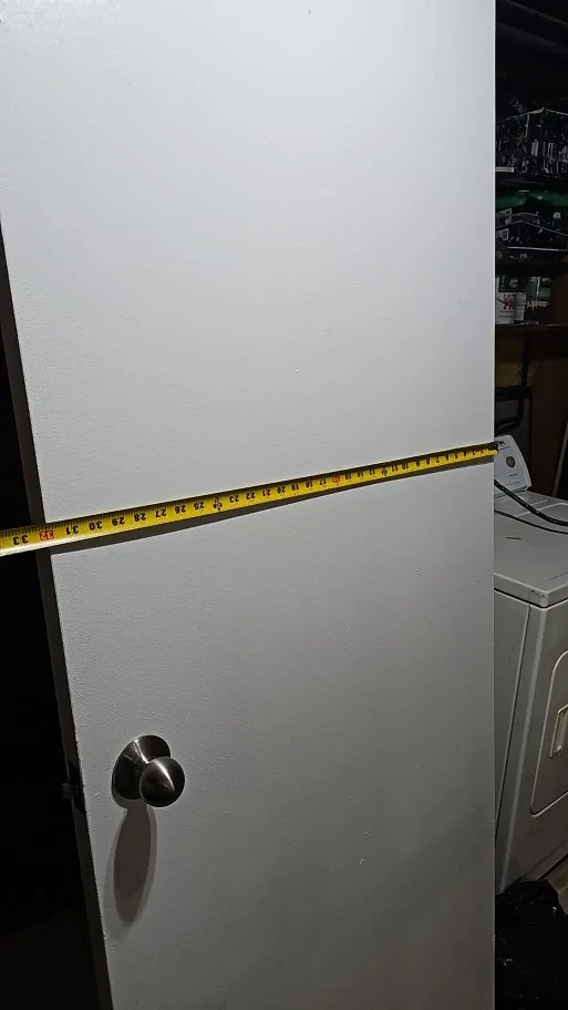 White doors with hand door image indicator(4)