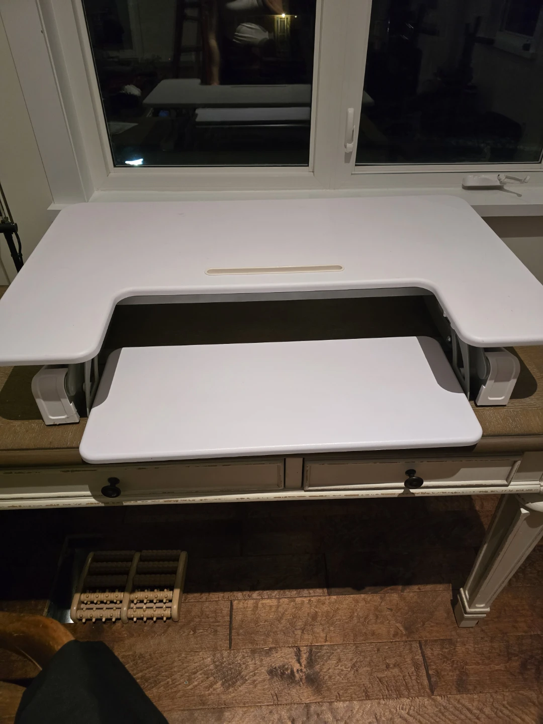 VIVO White Standing Desk Converter