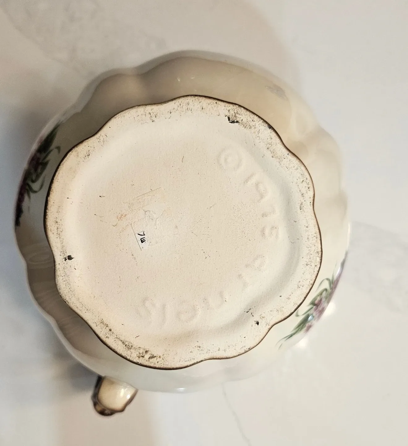 Vintage 1975 ARNELS Porcelain Ceramic Pitcher Floral image indicator(4)